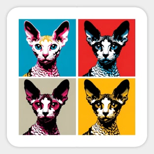 Cornish Rex Pop Art - Cat Lovers Sticker